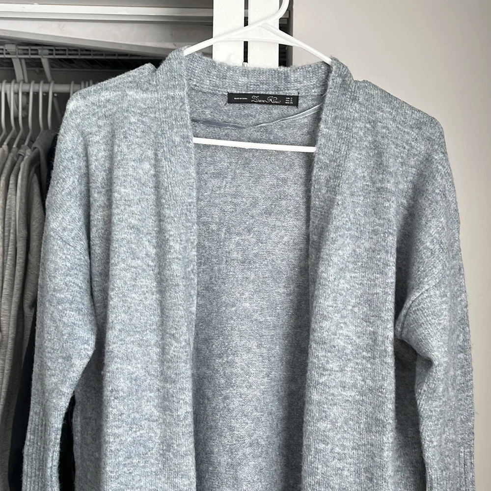 Zara Blue Long Cardi, worn once